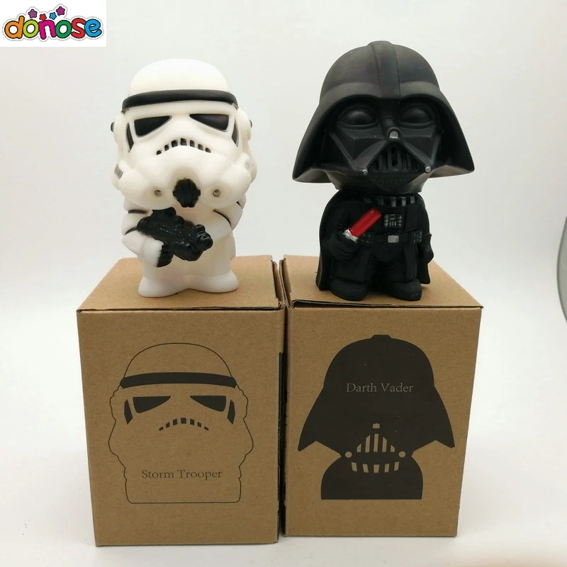 With Tracking NO. Cartoon Star Wars Figures  Black Knight Darth Vader Stormtrooper PVC Action Figures Toy
