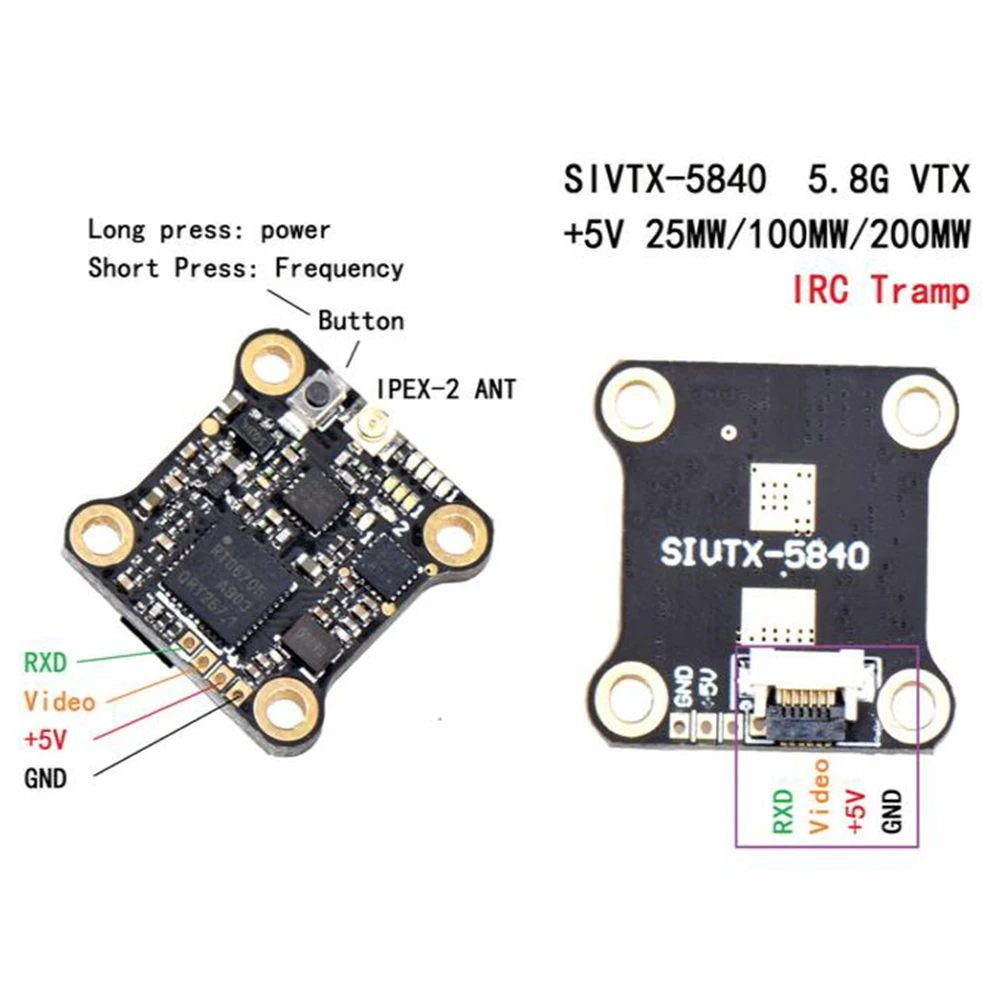 F4 Flytower SIF4 полета Управление w/ BEC 2A ESC BS 13A 2 4S 4IN1 + SIVTX 5840 25/100/200 мВт Передатчик