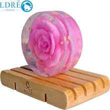 Высококачественное Розовое Мыло ручной работы моющее средство для пополнения Отбеливающее золото натуральное мыло ручной работы