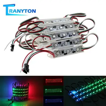 

LED Module DC12V WS2811 3 LEDs RGB LED Module String 5050 RGB Waterproof Advertising Light Luminous Characters Backlight Modules