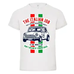 CLASSIC MINI итальянски VINTAGE ездить mashup dtg Мужская футболка футболки Новый 2018100% хлопок короткий рукав o-образным вырезом Топы и футболки