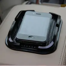 Черный Автомобильный Противоскользящий коврик нескользящий держатель Подставка для gps сотового телефона iPhone