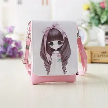 Органайзер из искусственной кожи, кошелек, женская сумка-монетница с мультяшным принтом, сумки bolso bolsa carteira feminino для девочек