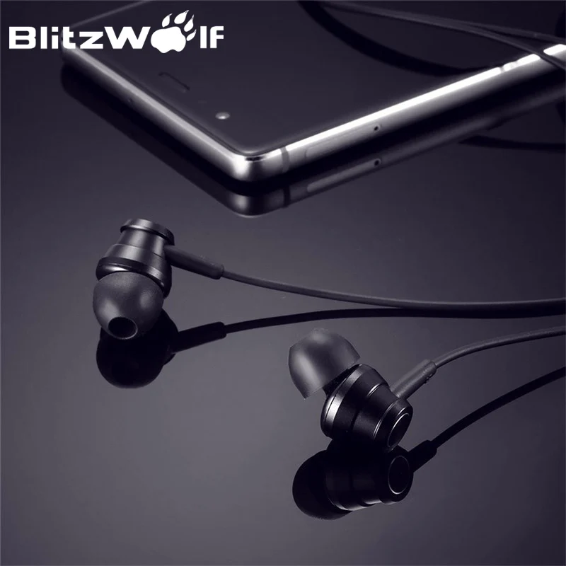 BlitzWolf BW ES1 3 5 мм наушники вкладыши с шумоподавлением стерео графеновые микрофоном