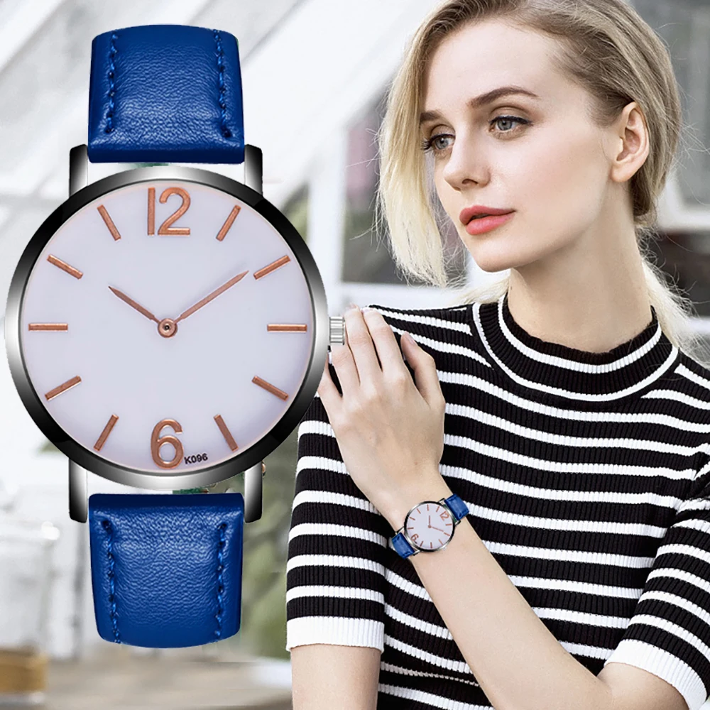 

Women's Fashion Watch Quartz Leather Strap Analog Neutral Watch Ladies Watch Gift Senhoras Assistir Reloj Mujer Montre Femme