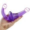 Strapon Dildo Realistic Dick Toy Sex Toys for Women Jelly Dildo Double Head Soft Silicone Vagina Anal Massager for Gay Lesbian 1