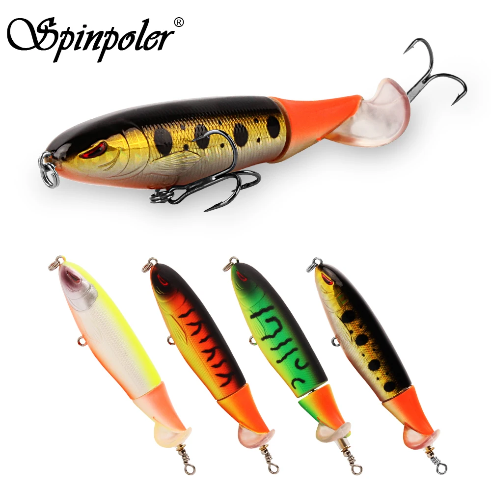 Spinpoler гамбургер Поппер блесна жесткая приманка для рыбалки 10 см 13 г Plopper мягкий