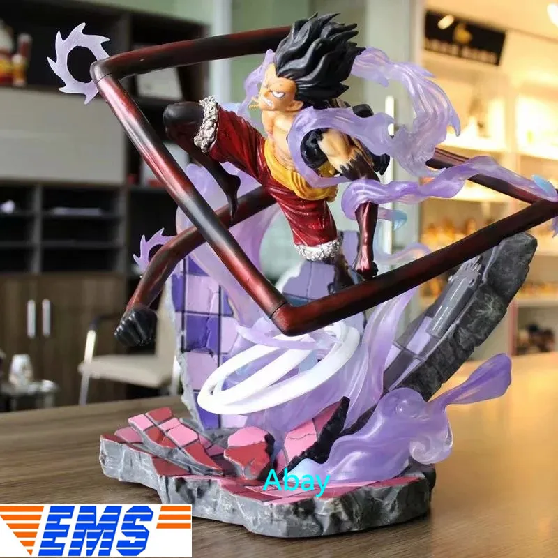 

Statue ONE PIECE Monkey D. Luffy Straw Hat kid The straw hat Pirates Gear fourth Decoration PVC Action Figure Toy BOX 31CM H437