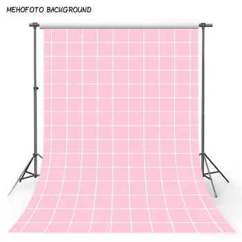 

Square Grid Photography Backdrop 10x10 Personalized Pink Backgrounds for Photo Studio Newborn Baby Photographic Backdrops Custom