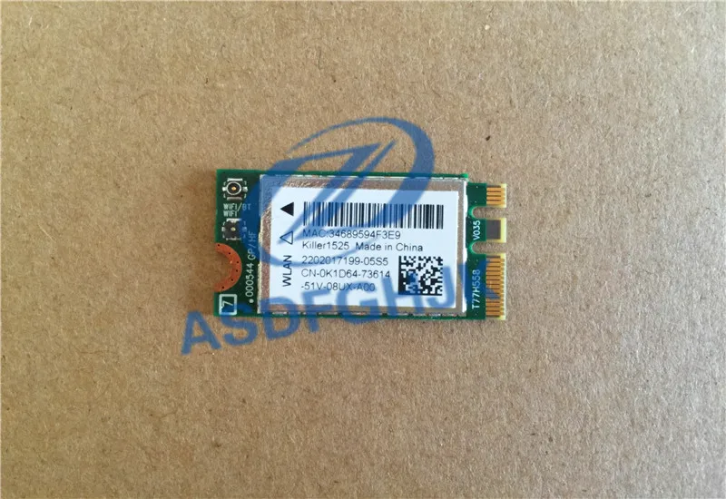 K1D64 0K1D64 для убийцы бигфутов 1525 AC Atheros QCNFA34AC Wi-Fi карта + Bluetooth 4 1 NGFF Бесплатная