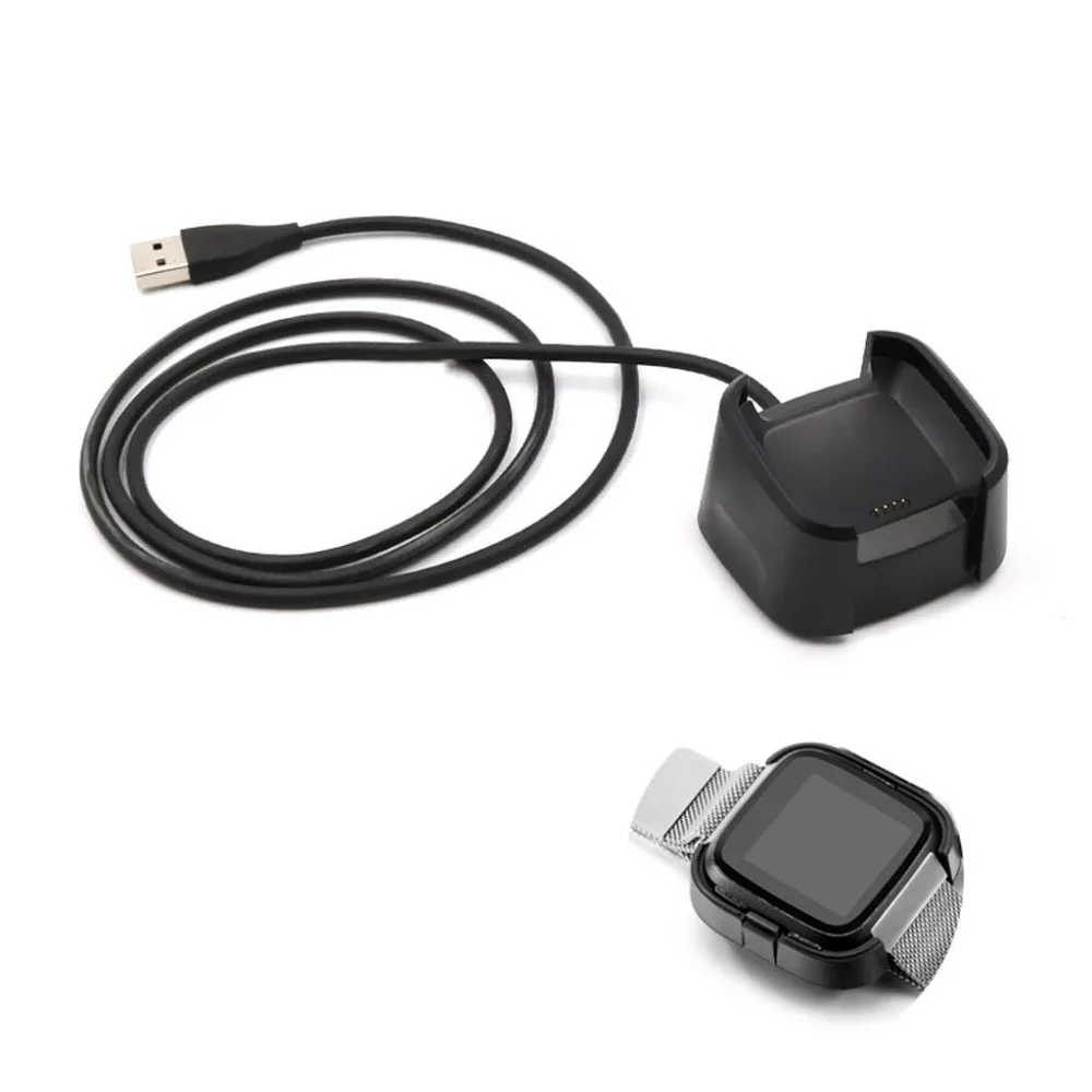 Зарядная док-станция USB Дата-кабель Base Настольный Зарядное устройство для Fitbit Versa Смарт часы