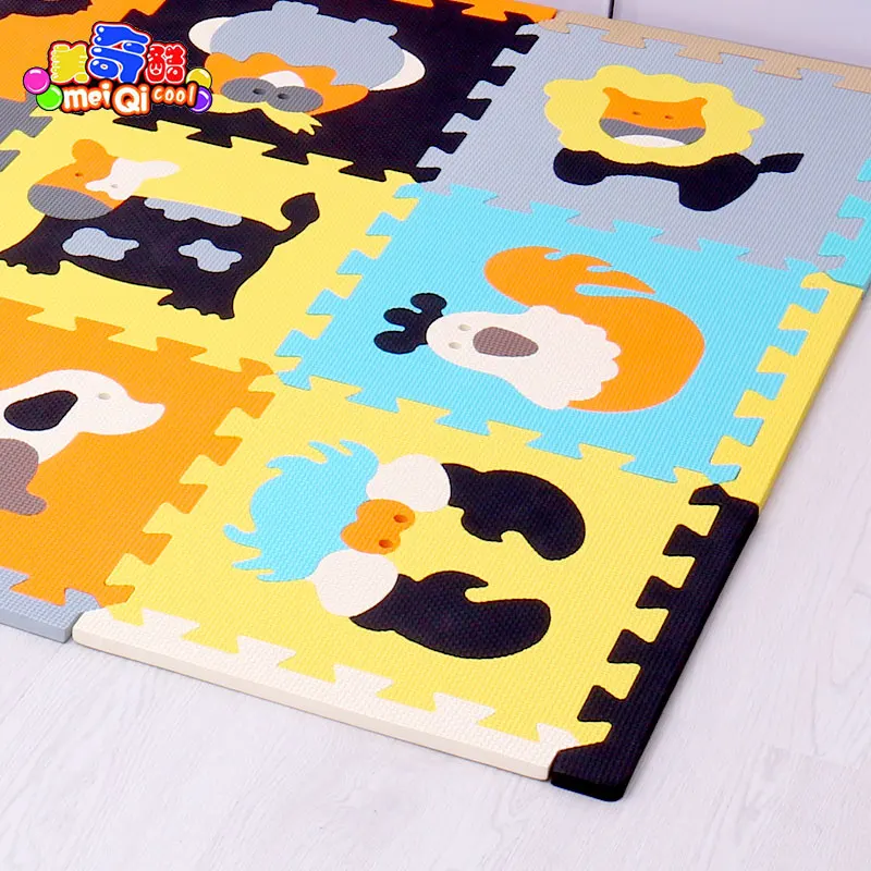 Hot Sale 30*30cm 18 pcs Baby Foam Puzzle Mats EVA Baby Play Floor Mats EVA Foam Mat For Infant Kids Jigsaw Game Pad Indoor mat