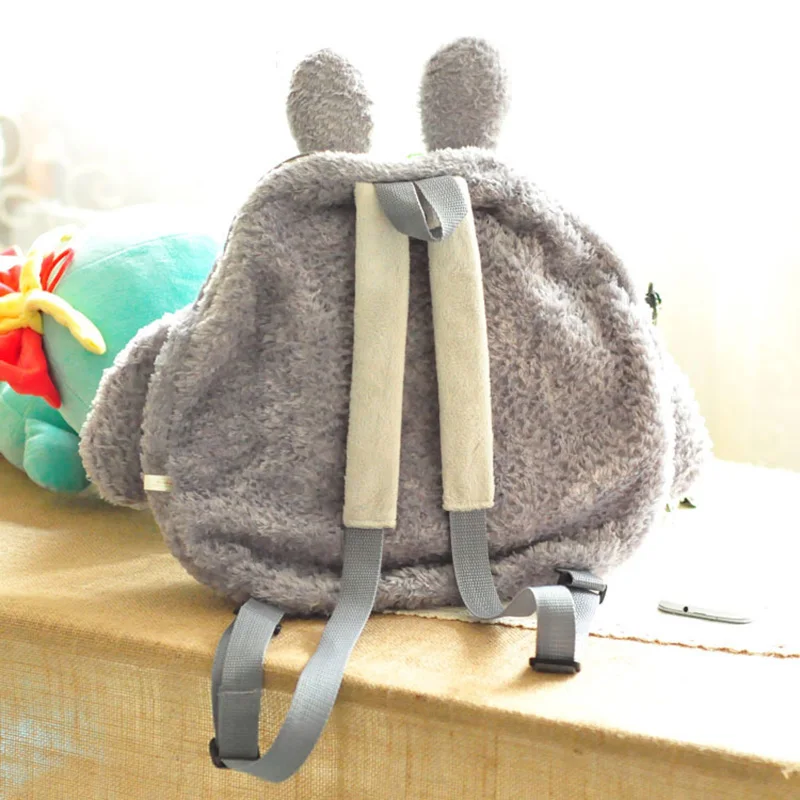 Плюшевый рюкзак милый зеленый лист Tonari no Totoro Backpacker школьные сумки для животных мягкая сумка игрушки подарки на Рождество и день рождения QB174