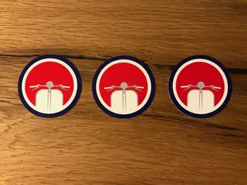 

3x VESPA Sticker GTS Scooter Super Custom Vintage Retro Old #399
