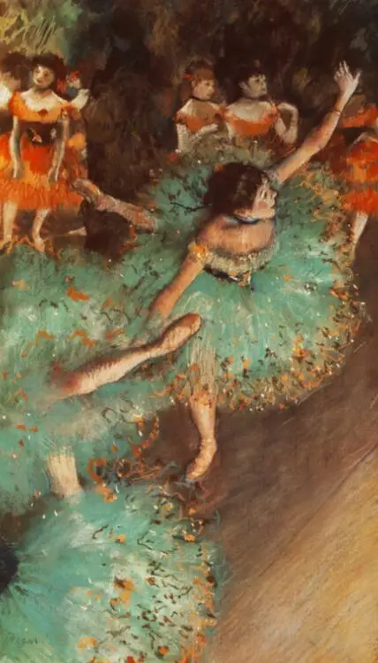 

High quality Oil painting Canvas Reproductions The Green Dancer (1879) By Edgar Degas hand painted