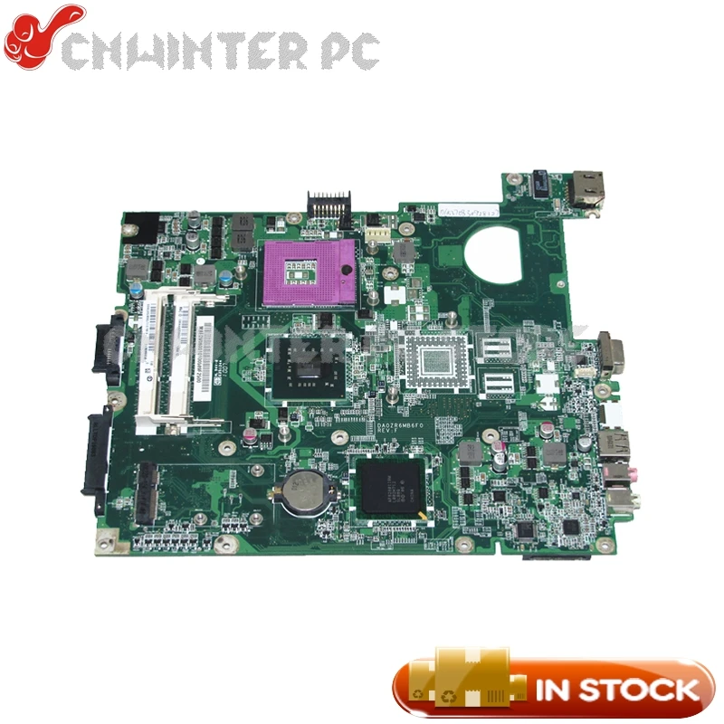 Материнская плата NOKOTION MB.EDV06.001 MBEDV06001 для ноутбука Acer Extensa 5235 5635 DA0ZR6MB6F0 GL40 DDR2
