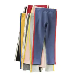 Детские штаны 2019 весенние хлопковые спортивные штаны леггинсы для Лидер продаж для девочек детей Костюмы штаны свободного покроя для