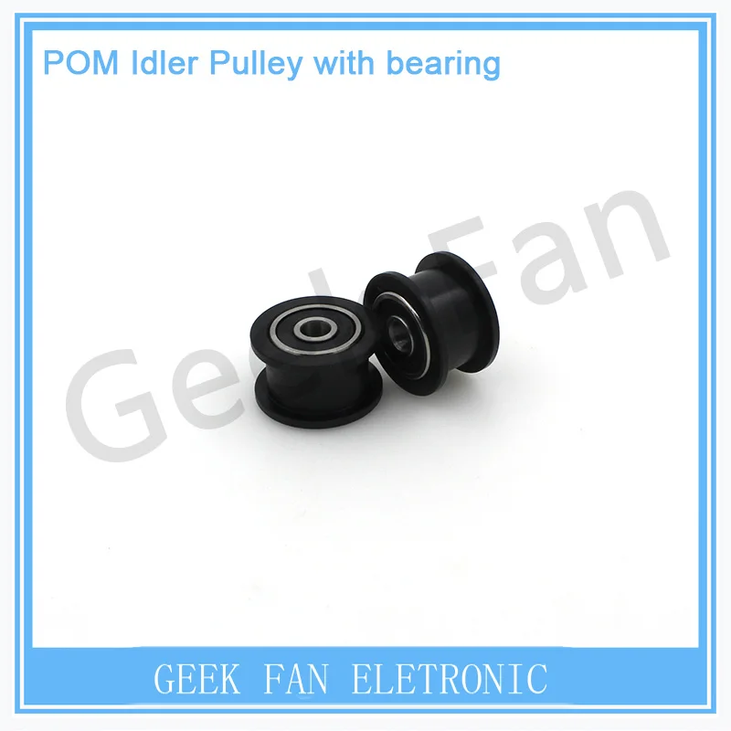  Delrin smooth Idler Pulley Wheel wheel kits precise CNC for v-slot POM Idler Pulley with bearing for 3D printer 3D0154 