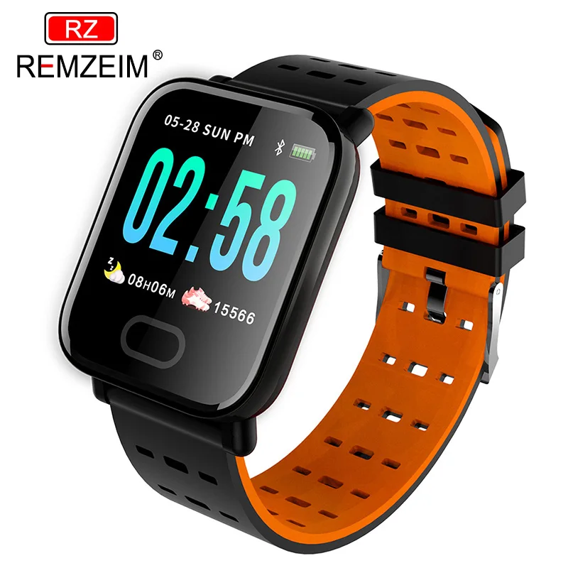 

REMZEIM A6 Smart Watch Men Women Heart Rate Monitor Sport Fitness Tracker Blood Pressure Waterproof SmartWatch Clock IOS Android