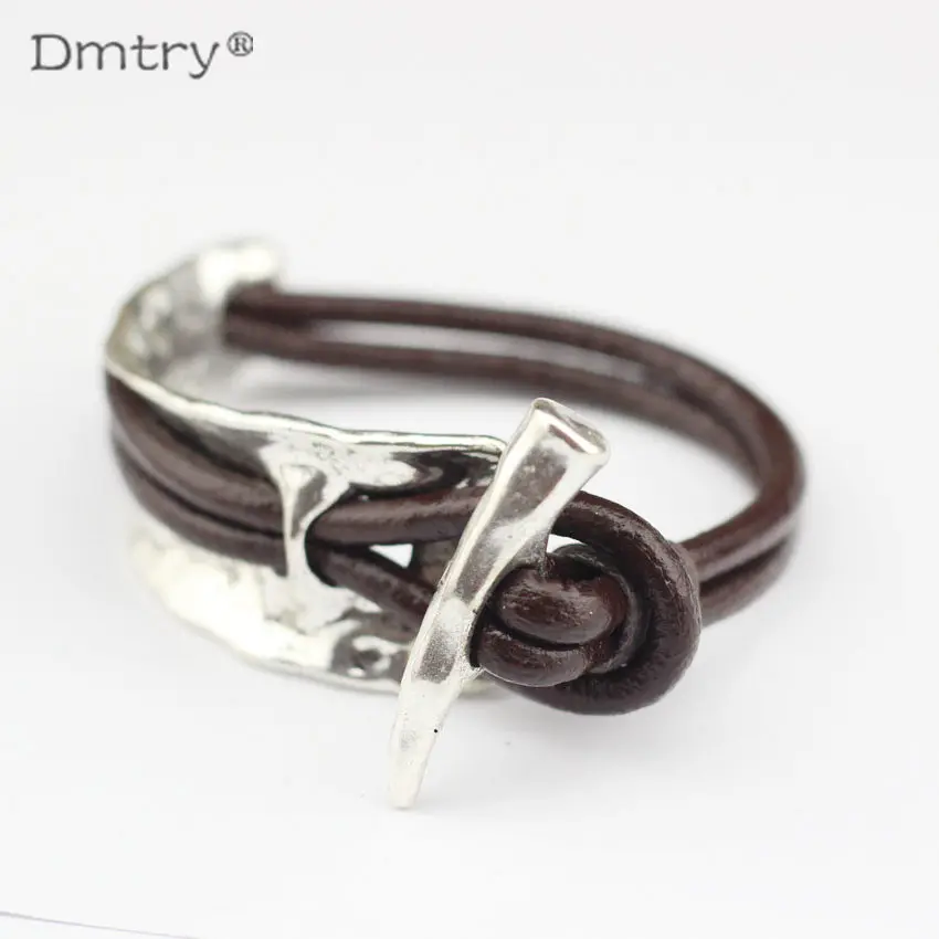 

Dmtry 3set Vintage Exaggerate Antique Silver Plated Leather Bracelet Clasp Findings For Jewelry Making Accessory Materials C0005