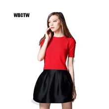 Высокое качество розничная зимой новое прибытие женской одежды женщин короткий зонтик Природный повседневная юбки Слойки высокой комиссии