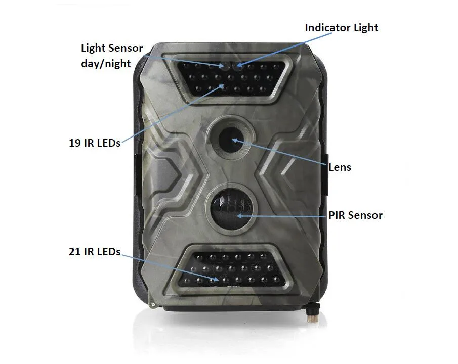 SMS Scouting Trail Camera 940nm IR LED Gravador de Vídeo Digital HD