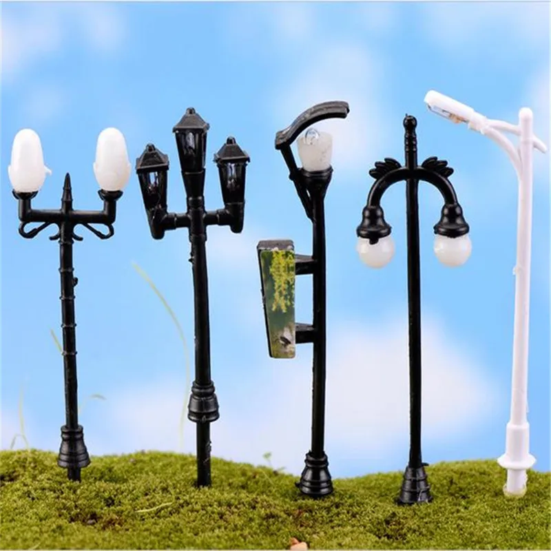 4 шт. DIY смолы ремесло мини уличный светильник домашний миниатюрный Декор микро пейзаж