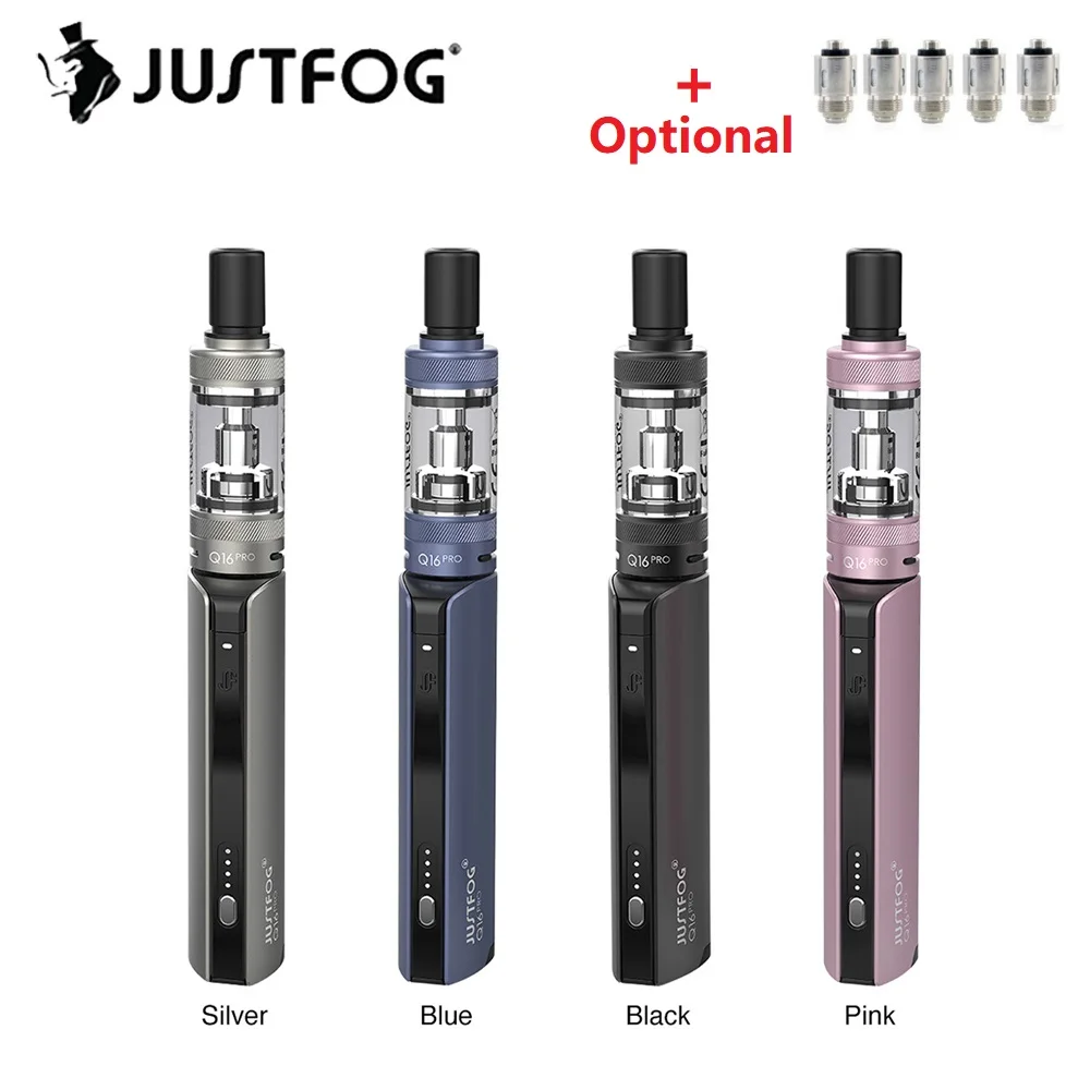  Newest JustFog Q16 Pro Kit 900mAh Battery & 1.9ml Tank & 1.6ohm Coil & 4 Variable Voltage Pen Kit V