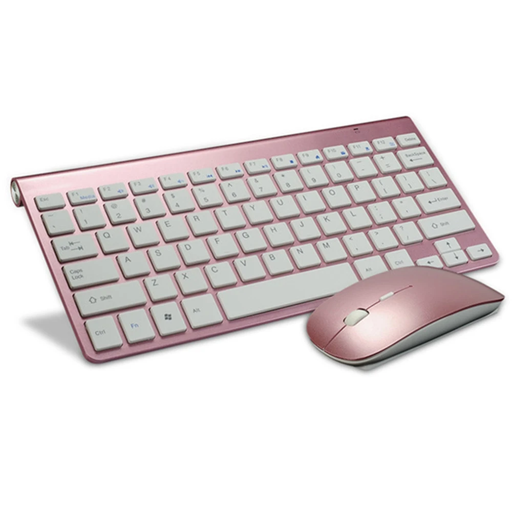Zienstar ультра тонкая 2,4G Беспроводная клавиатура мышь комбинированная с usb-приемником для Macbook, компьютера, ПК, ноутбука, ТВ-бокса и Smart tv