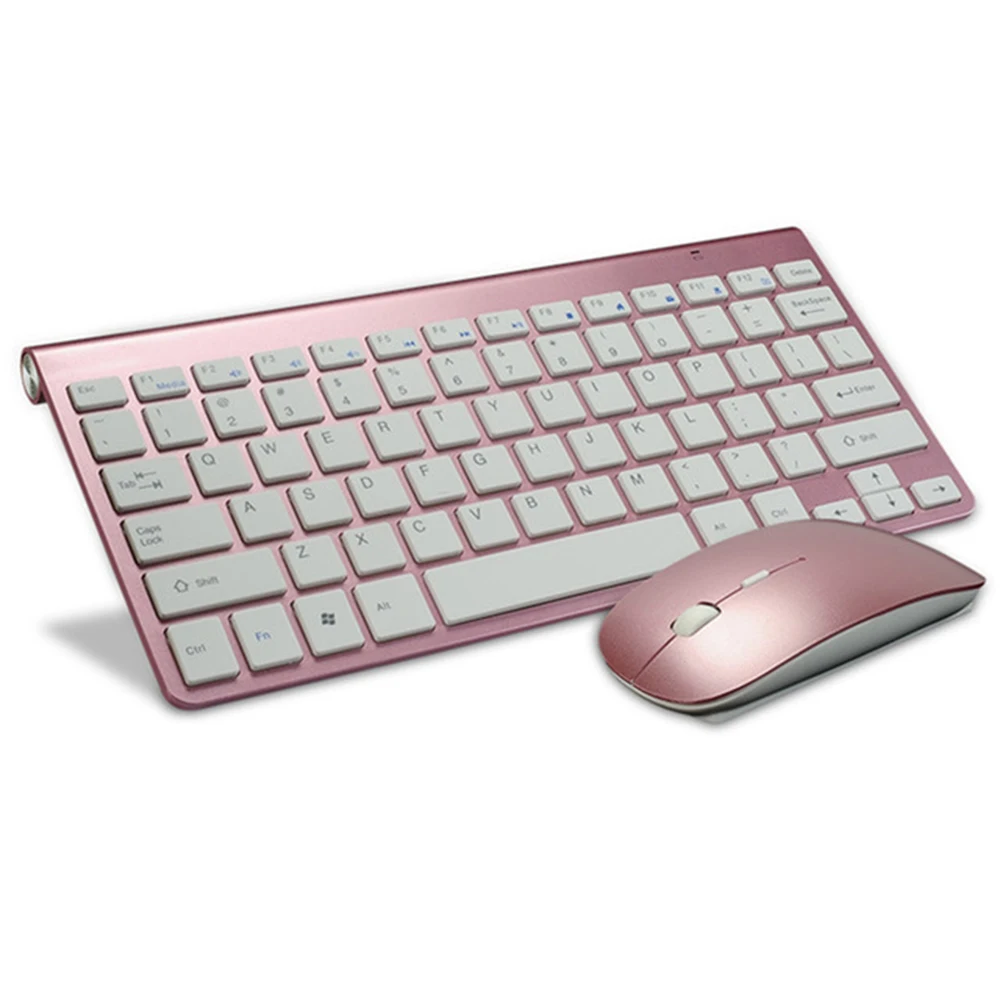 Клавиатура и мышь Zienstar ультратонкие беспроводные 2 4 ГГц с USB приемником|keyboard mouse