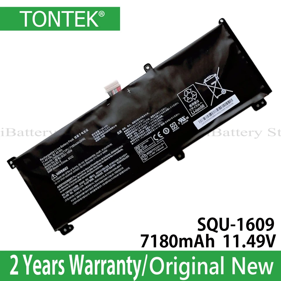 

Genuine SQU-1609 Battery For Hasee 15G870-XA70K Series SQU-1611 SQU-1710 SQU-1713