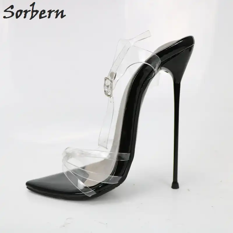 metal stiletto heels