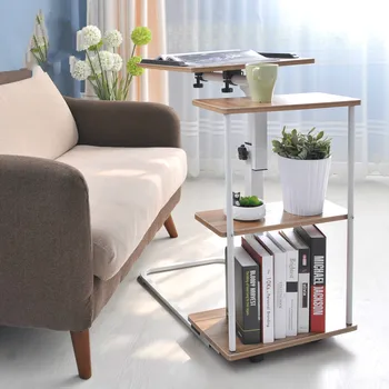 

Simple movable computer desk sidebed folding computer desk