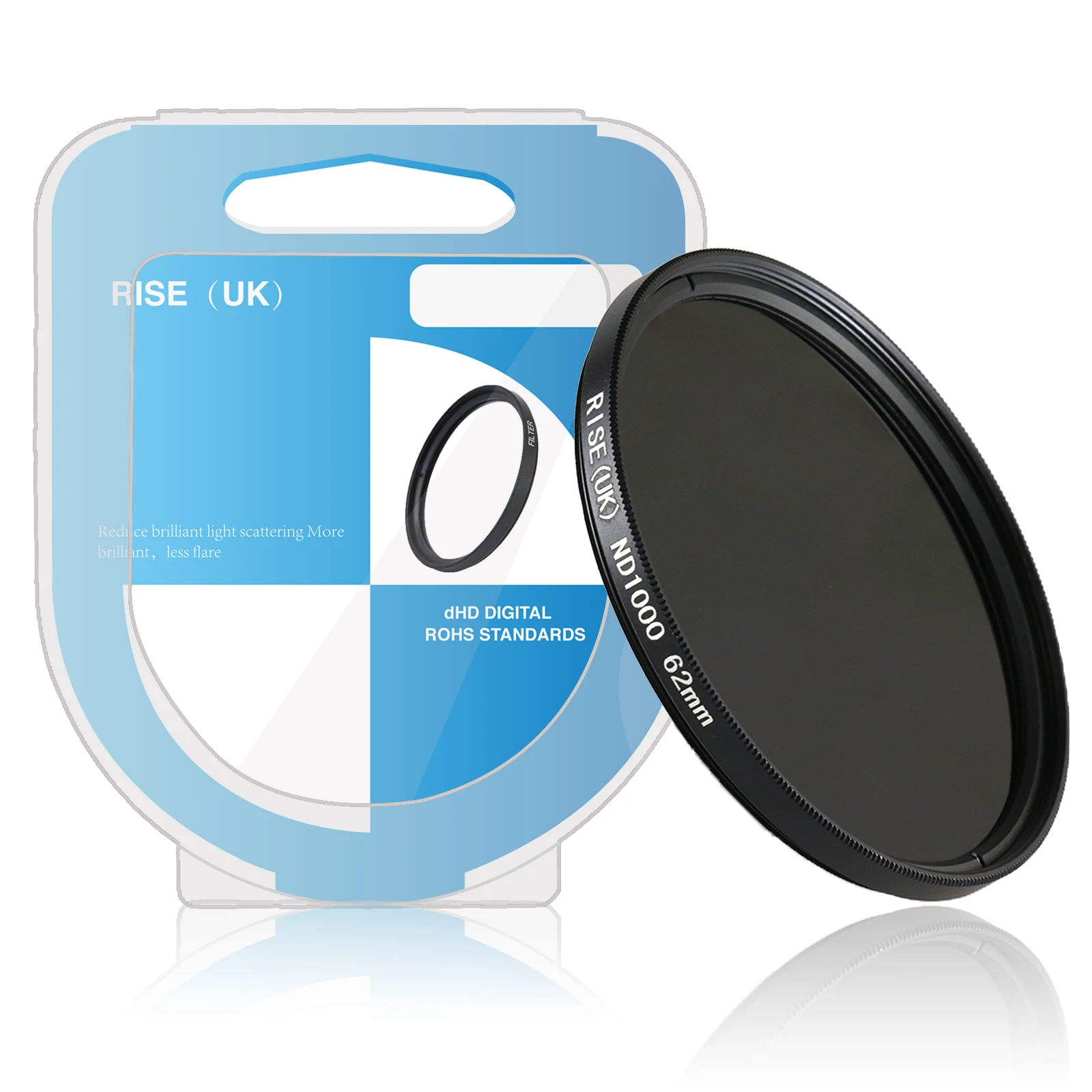 freeshipping RISE(UK) 62mm slim Neutral density ND ND1000 filter for