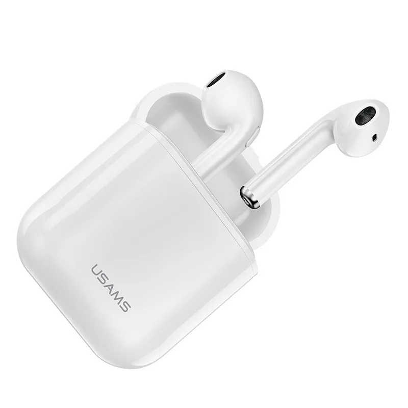 

USAMS Bluetooth earphones for iPhone Samsung Xiaomi earbuds,Wireless Bluetooth In-Ear for iPhone Xs Max XR 8 with Charger Box