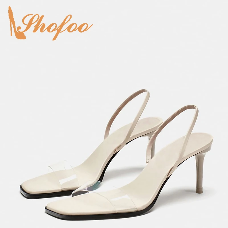 

2019 Black Metallic Stud Ankle T-Strap Sandals Woman Super High Chunky Heels Buckle Ladies Party Wedding Shoes Large Size 11 16