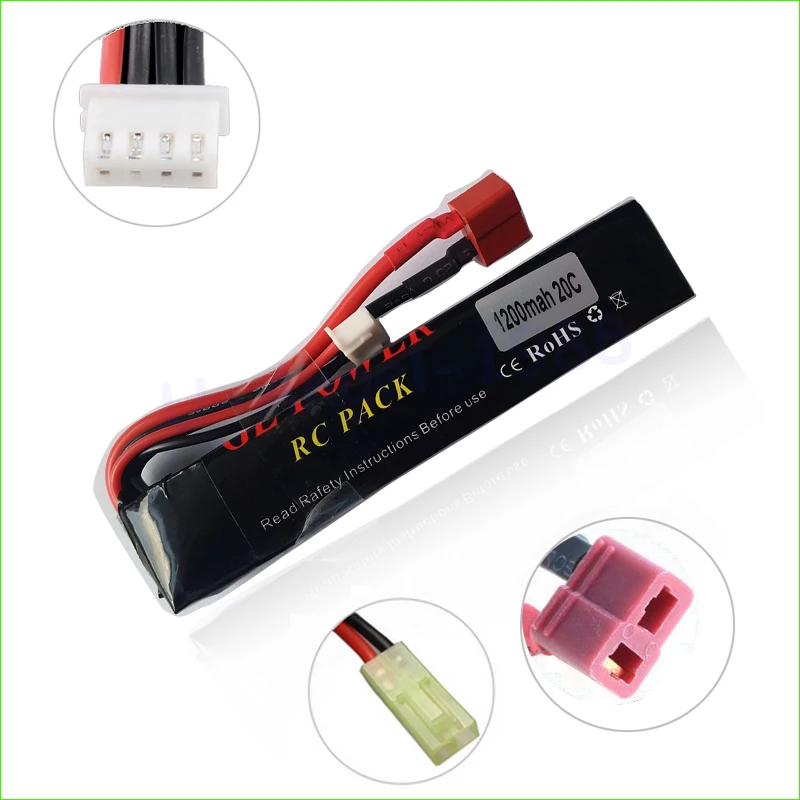 Батарея GE Power RC Lipo 11 1 В 1200 мАч 20C 3S AKKU мини страйкбольный пистолет шт. модель 40C|battery