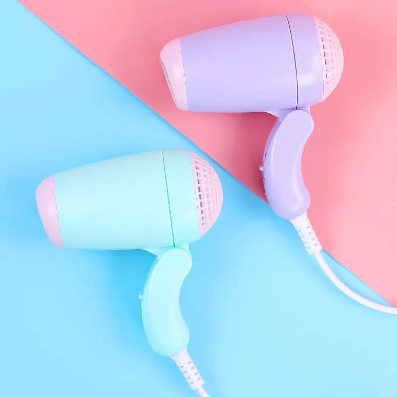 

Mini Cute Hair Dryer Foldable House Low Radiation Thermostatic Air Collecting Small Power Portable Blower Electric Hair Dryer