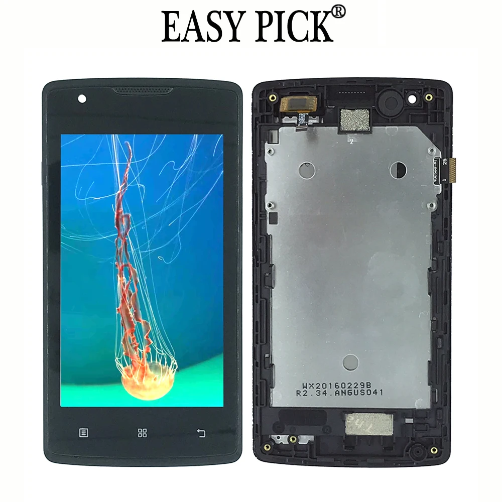 

For Lenovo A1000 LCD Display Touch Screen Digitizer Assembly Replacement with frame