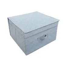Bamboo charcoal non-woven folding storage field giant storage field 40 * 40 * 25CM