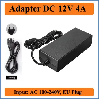 

12V 4A EU Plug AC DC Adapter AC 100-240V Converter to DC12V 48W Power Supply For Led Light Strip or LCD Monitors or CCTV Camera