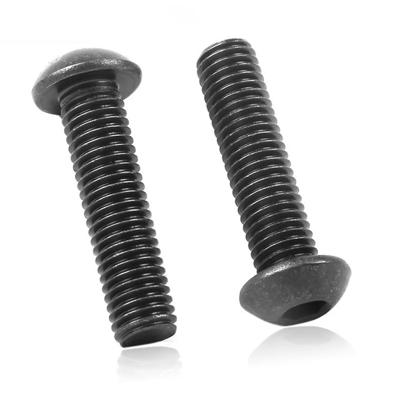 

M5x20mm Button Head Hex Socket Cap Screw Bolt Black 50pcs