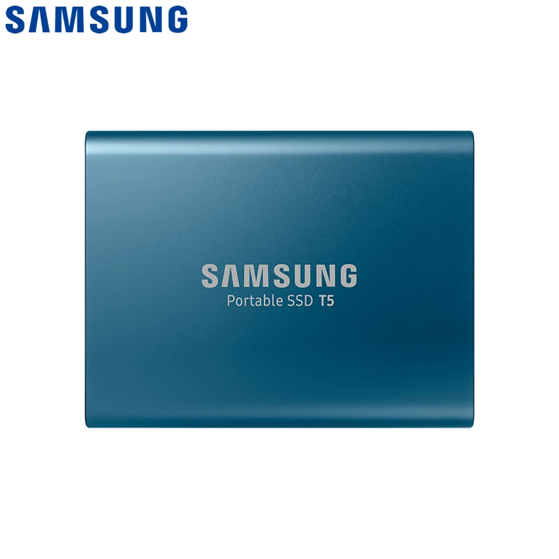 SAMSUNG Внешний SSD T5 250GB 500GB 1 ТБ 2 ТБ жесткий диск внешний твердотельный диск Hdd Gen2(10 Гбит/с) для ноутбук ПК настольный компьютер - Цвет: Синий