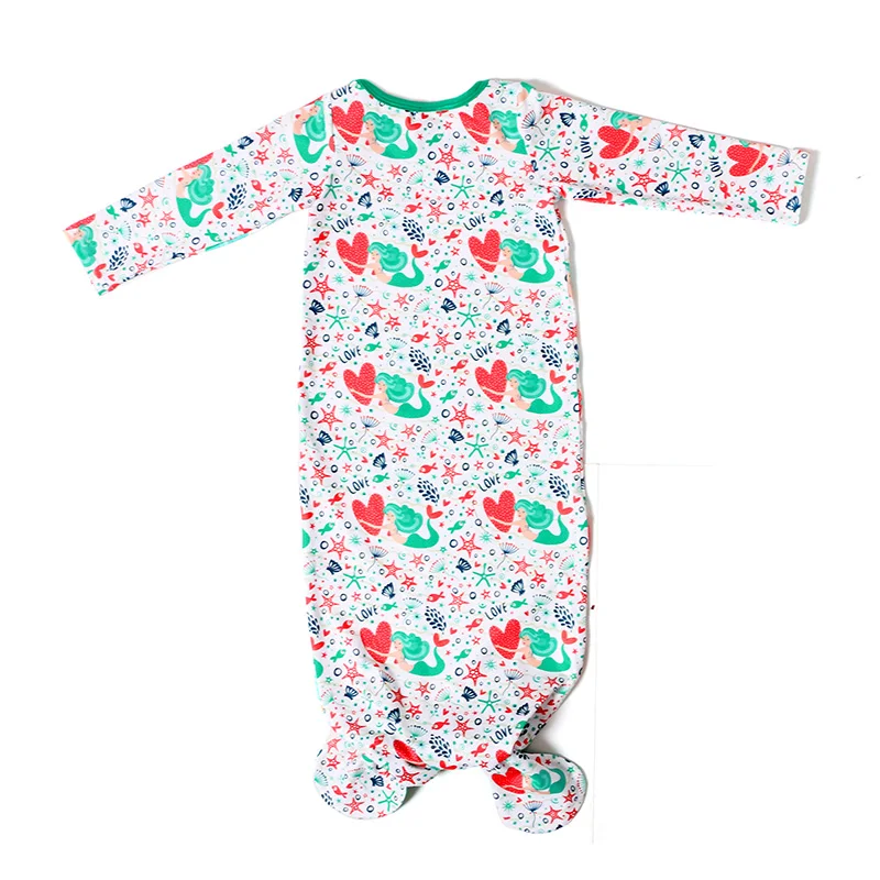 Kaiya Angel спальный мешок с рукавами 3/4 сливы Цветочный принт для детей возрастом до 2 лет новорожденных спальный мешок Детская одежда Конверты для малышек