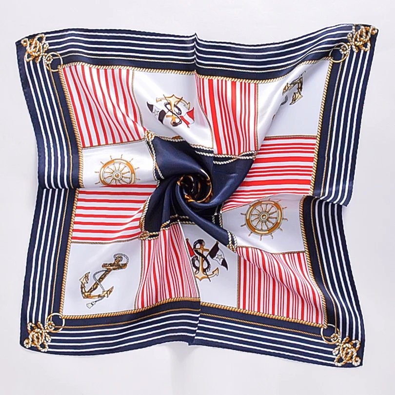 Женский шарф из натурального шелка с принтом 53x53 см|pure silk scarf|pure scarf brandbrand |