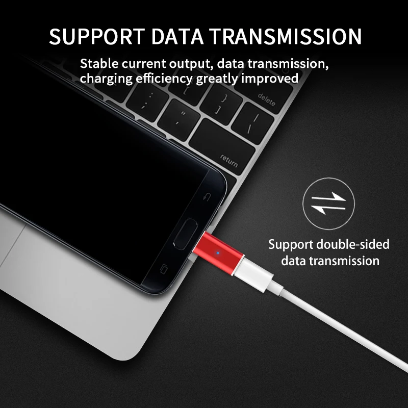 3A MAX Тип-C/Micro USB/8 Pin магнитный для быстрой зарядки и передачи данных адаптер для iPhone XS MAX XR SAMSUNG S10+ XIAOMI HUAWEI OnePlus