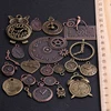 10 Uds. De colgante Vintage de Metal, aleación de Zinc, dos relojes mezclados, abalorios de reloj Steampunk para fabricación de joyas Diy ► Foto 1/6