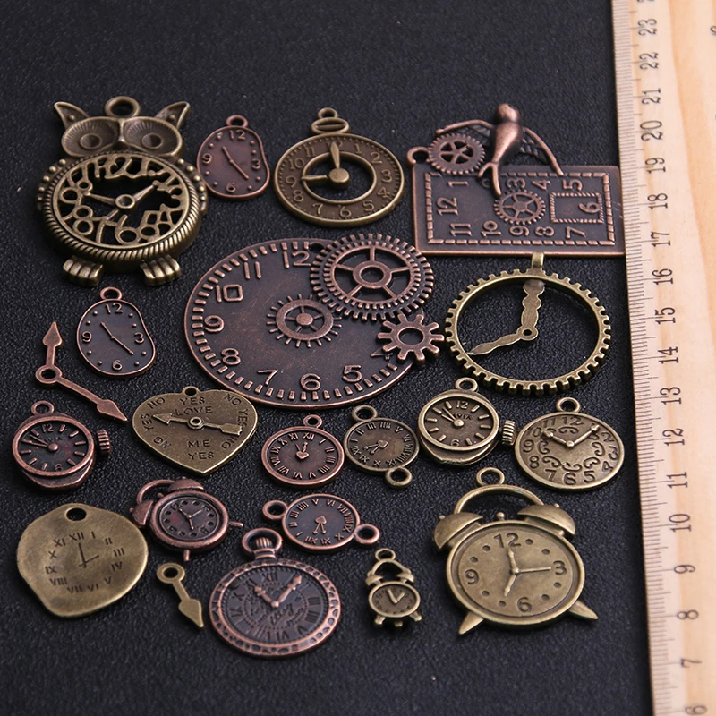 Vintage Metal Zinc Alloy Mixed Pendant Charms Steampunk DIY Jewelry Making 10pcs
