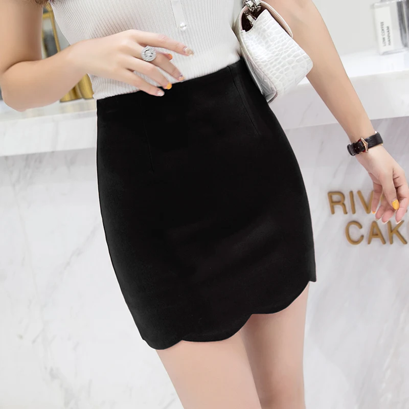 Большие размеры 3XL модная мини-юбка с волнистым рисунком Женская Офисная формальная юбка-карандаш с высокой талией весенне-Летняя женская облегающая юбка