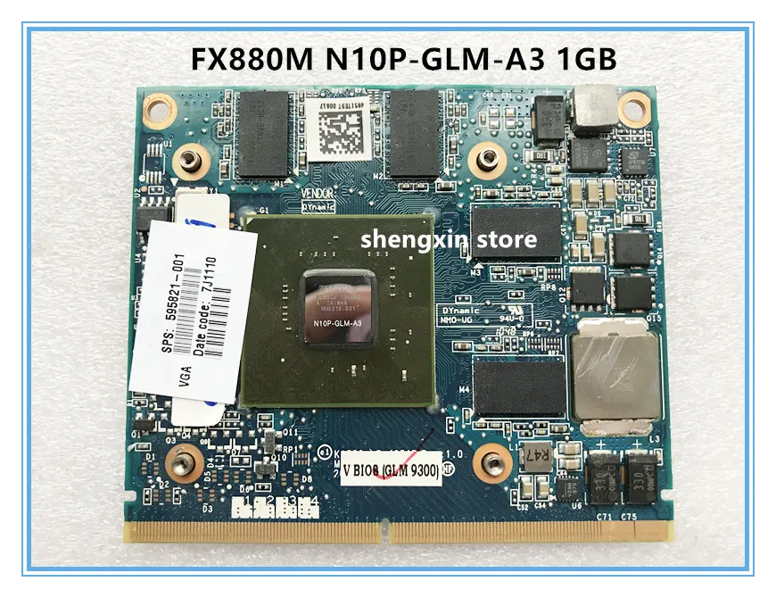 

FX880M FX 880M Video Graphic Card LS-4951P N10P-GLM-A3 595821-001 1GB for HP Elitebook 8540w 8540p Test 100%